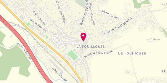 Plan de Pharmacie de la FOUILLOUSE, 56 Bis Rue de la Libération, 42480 La Fouillouse