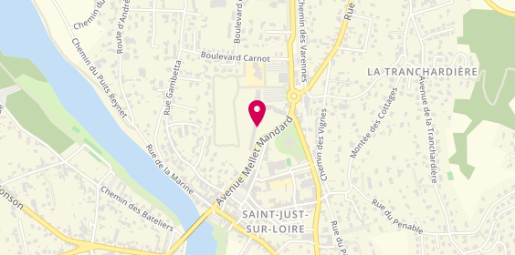 Plan de Pharmacie du Parc, 53 avenue Mellet Mandard, 42170 Saint-Just-Saint-Rambert