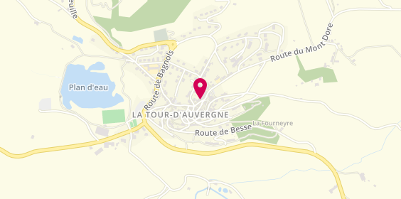 Plan de Pharmacie Legrand, Place de la Fontaine, 63680 La Tour-d'Auvergne
