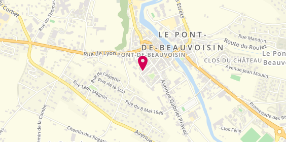 Plan de Pharmacie Bois Windey, 17 Place du Professeur Trillat, 38480 Le Pont-de-Beauvoisin