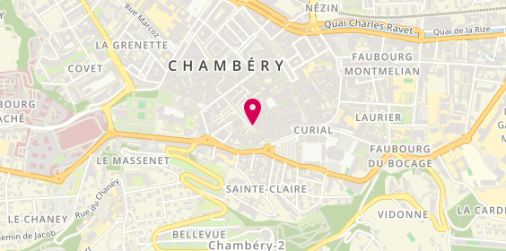 Plan de Pharmacie de l'Horloge, 24 Place Saint -Léger, 73000 Chambéry
