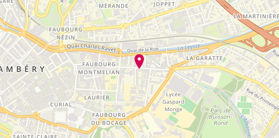 Plan de Pharmacie du Faubourg, 420 Faubourg Montmélian, 73000 Chambéry