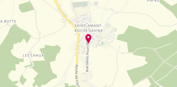Plan de Pharmacie Savinoise, 21 Rue Henri Pourrat, 63890 Saint-Amant-Roche-Savine