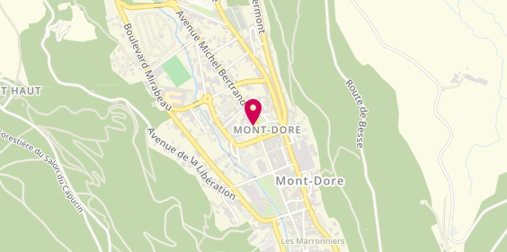 Plan de Pharmacie du Parc, 1 Place Charles de Gaulle, 63240 Le Mont Dore