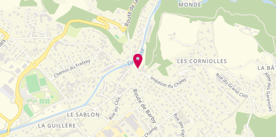 Plan de Pharmacie de Leysse, 53 Route de la Bathie, 73230 Saint-Alban-Leysse