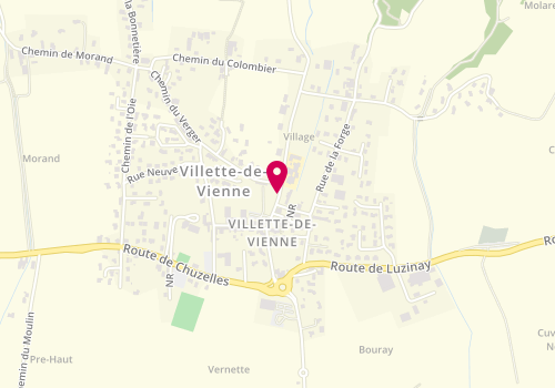 Plan de Pharmacie de Villette de Vienne, Route de Marennes, 38200 Villette-de-Vienne