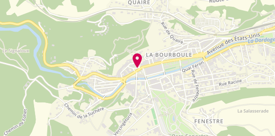 Plan de Pharmacie ASSAF Pierre, 8 Place de la Victoire, 63150 La Bourboule