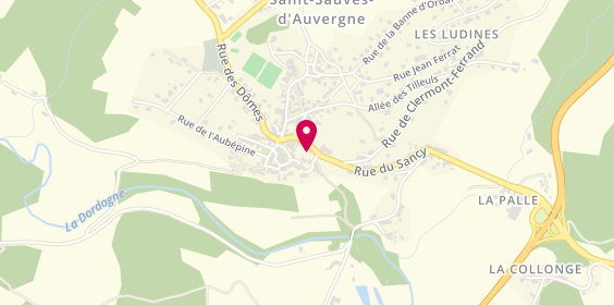 Plan de Pharmacie de Saint- Sauves, Rue du Sancy, 63950 Saint-Sauves-d'Auvergne