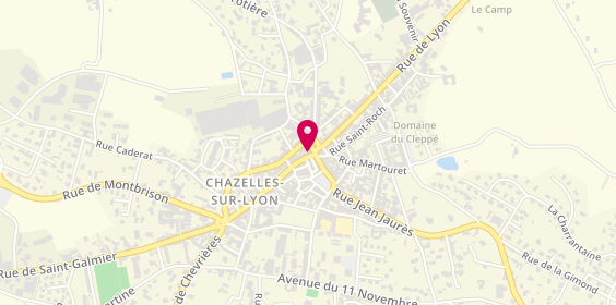 Plan de Pharmacie Benguigui, 6 Rue Alexandre Séon, 42140 Chazelles-sur-Lyon