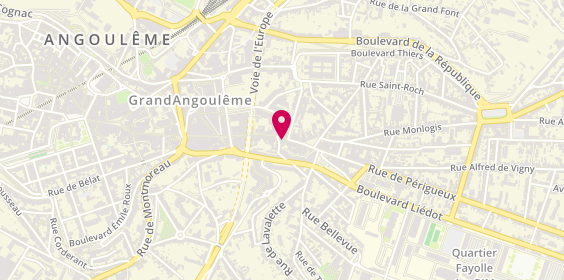 Plan de Alphega Pharmacie, 73 Rue Rene Goscinny, 16000 Angoulême