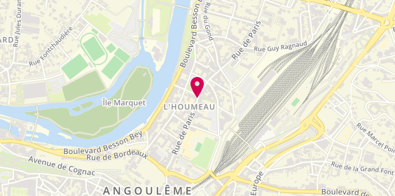 Plan de Pharmacie de l'Houmeau, 141 Rue de Paris, 16000 Angoulême