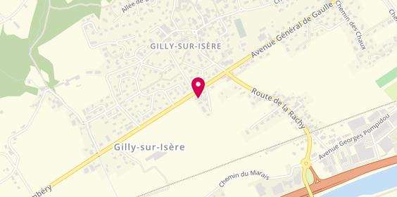 Plan de Pharmacie Bideau, Pharmacie de Gilly
21 Route de Chambery, 73200 Gilly-sur-Isère