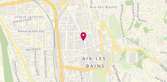 Plan de Pharmacie Centrale Aixoise, Pharmacie
163 Rue de Geneve, 73100 Aix-les-Bains