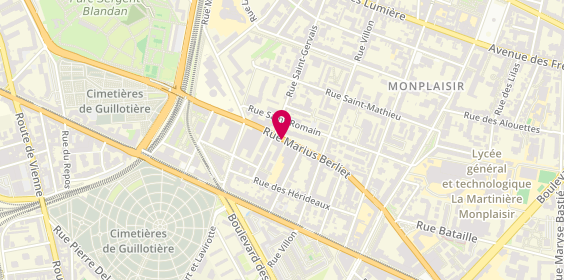 Plan de Pharmacie duème, 74 Rue Marius Berliet, 69008 Lyon