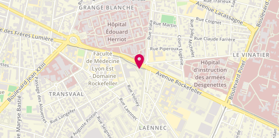 Plan de Pharmacie Labbe Dutilleul, 26 Avenue Rockefeller, 69008 Lyon