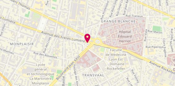 Plan de Pharmacie Rockefeller, Pharmacie la Sirene
208 Avenue des Frères Lumière, 69008 Lyon