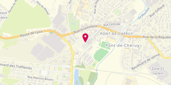 Plan de Grande Pharmacie Pontoise, 33 Rue de la Liberte, 38230 Pont-de-Chéruy