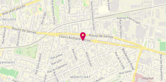Plan de Pharmacien Giphar, 42 Cours Richard-Vitton, 69003 Lyon