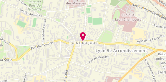 Plan de Grande Pharmacie de l'Ouest Lyonnais, 62 avenue du Point du Jour, 69005 Lyon