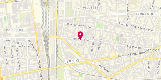 Plan de Pharmacie Sainte Anne, 228 Rue Paul Bert, 69003 Lyon
