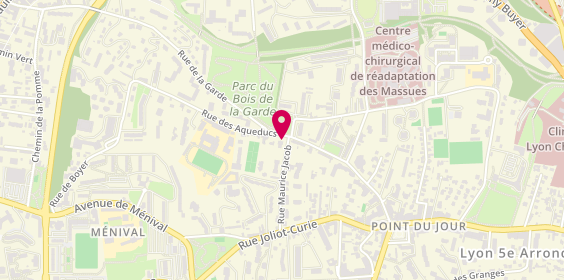 Plan de Pharmacie des Aqueducs, 43 Rue des Acqueducs, 69005 Lyon