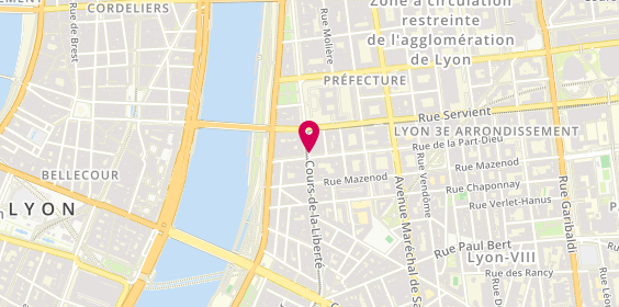 Plan de Pharmacie Jeantet, 78 Cours de la Liberte, 69003 Lyon
