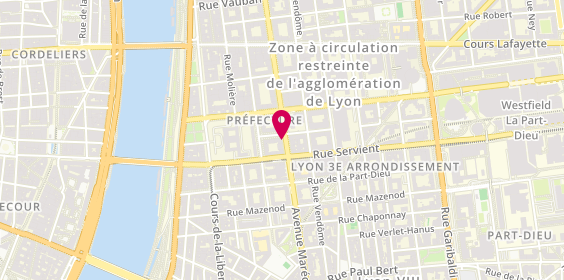 Plan de Pharmacie de la Préfecture, 84 Avenue Marechal de Saxe, 69003 Lyon