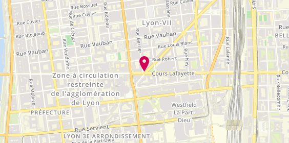 Plan de Pharmacie Tete d'Or, 125 Cours Lafayette, 69006 Lyon