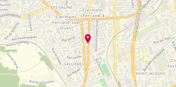 Plan de Pharmacie Les Ormeaux, 58 Avenue de la Liberation, 63000 Clermont-Ferrand