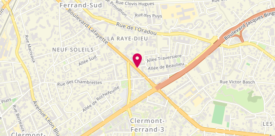 Plan de Pharmacie des Cézeaux, 145 Bis Boulevard Lafayette, 63000 Clermont-Ferrand