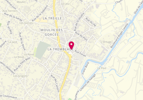 Plan de Pharmacie du Centre, Place Alsace Lorraine
8-10 Rue Foran et 10, 17390 La Tremblade