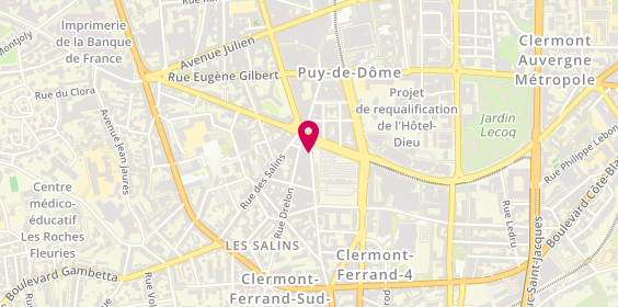 Plan de Pharmacie Caroline Borderie, 4 Avenue Marx Dormoy, 63000 Clermont-Ferrand
