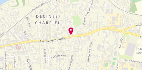 Plan de Pharmacie du MOLLARD, 299 avenue Jean Jaurès, 69150 Décines-Charpieu