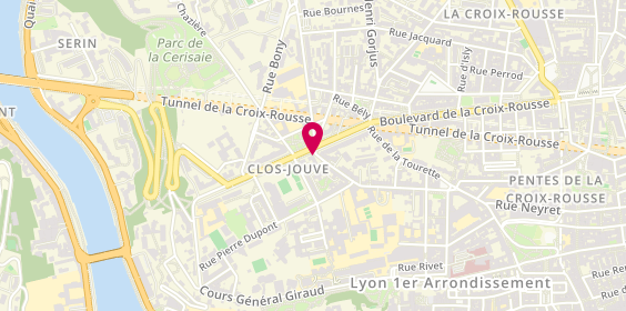 Plan de Pharmacie du Clos Jouve, 30 Boulevard de la Croix-Rousse, 69001 Lyon