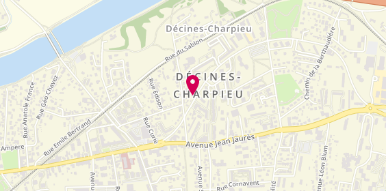 Plan de Pharmacie du Sablon, 23 avenue Edouard Herriot, 69150 Décines-Charpieu