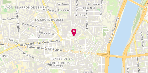 Plan de Pharmacie du Gros Caillou, 163 Boulevard de la Croix Rousse, 69004 Lyon