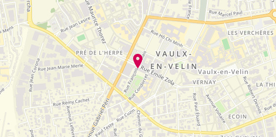 Plan de Pharmacie du Centre, 15 Rue Emile Zola, 69120 Vaulx-en-Velin