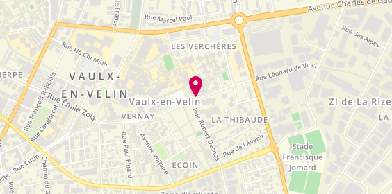 Plan de Pharmacie KADRI, 18 avenue Georges Dimitrov, 69120 Vaulx-en-Velin