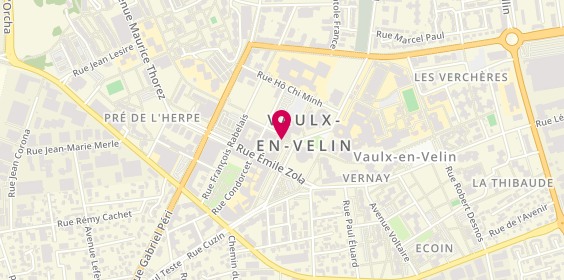 Plan de Pharmacie de l'Hôtel de Ville, 10 Rue Maurice Audin, 69120 Vaulx-en-Velin