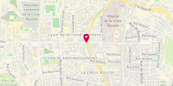 Plan de Pharmacie des Canuts, 47 Rue Hénon, 69004 Lyon