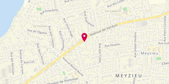 Plan de Pharmacie de la Boule, 118 avenue de Verdun, 69330 Meyzieu