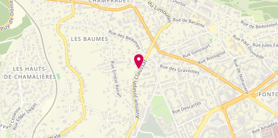 Plan de Pharmacie des 4 Routes, 121 Ter avenue Joseph Claussat, 63400 Chamalières