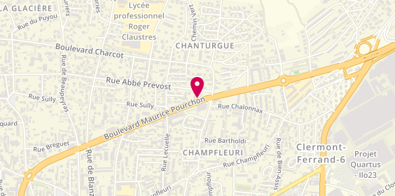 Plan de Pharmacie des Cotes Fleuries, 67 Boulevard Maurice Pourchon, 63100 Clermont-Ferrand