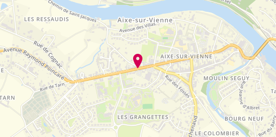 Plan de Pharmacie Couturier, 13 Avenue Pasteur, 87700 Aixe-sur-Vienne