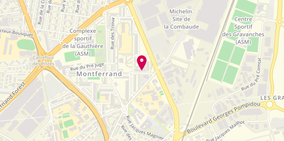 Plan de Pharmacie LEYRAT Fiocre Frédérique, Centre Commercial la Gauthiere Zup
Rue de l'Aiguillade, 63100 Clermont-Ferrand