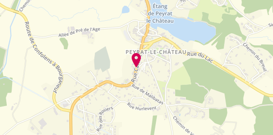 Plan de Pharmacie Cluzel, 1 Avenue Carnot, 87470 Peyrat-le-Château