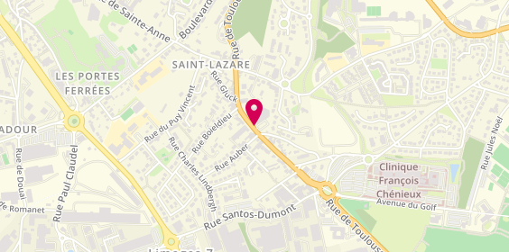 Plan de Pharmacie Saint Lazare, 227 Rue de Toulouse, 87000 Limoges