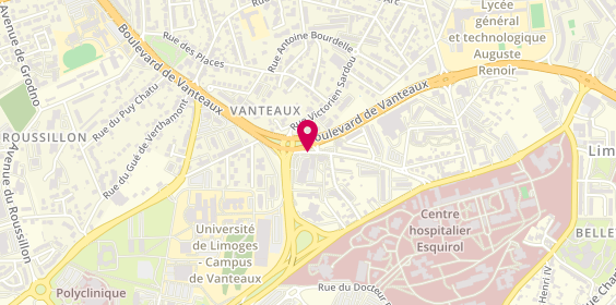 Plan de LACROIX Yvette, 45 Rue Conque, 87000 Limoges