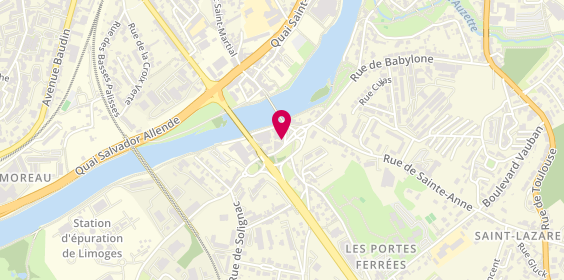 Plan de Pharmacie du Pont Saint Martial, 12 Place Paul Parbelle, 87000 Limoges