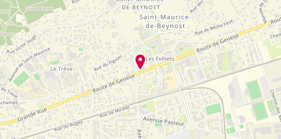 Plan de Aprium Pharmacie, 41 Route de Genève, 01700 Saint-Maurice-de-Beynost